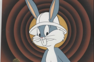 Bugs Bunny with helmet