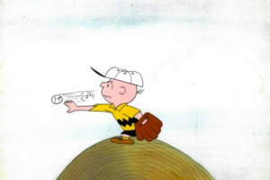 Charlie Brown baseball throw