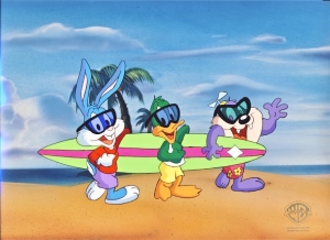Dizzy Devil, Buster Bunny & Plucky Duck - Tiny Toon Adventures