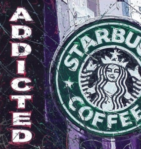Starbucks Addicted -canvas