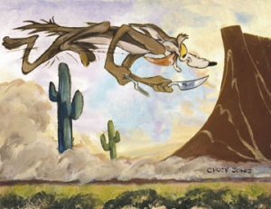 Desert Duo - Wile E. Coyote - canvas