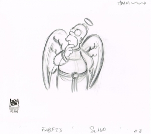 Homer Simpson as Angel