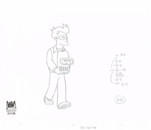 Fry carries Bender's Head
