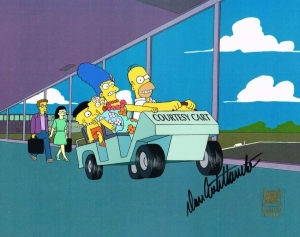 Simpsons Family in car
