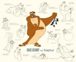 Marc Anthony and Pussyfoot Model Sheet