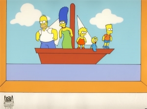 Family on boat - Couch Gag