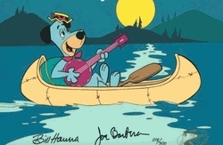 Huck in a Canoe