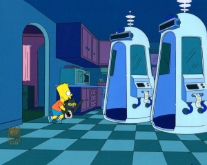 Bart Simpson with cat Original Background