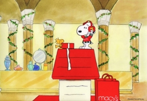 Snoopy and Woodstock at Macys