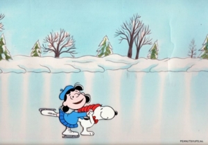 Lucy and Snoopy Skate