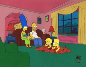 The Simpsons Family pile
