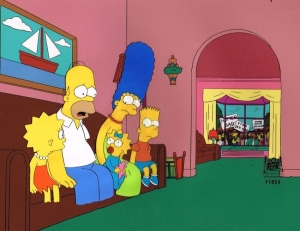 Simpsons Family on couch