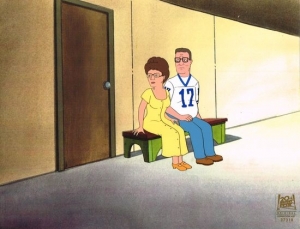 Hank and Peggy Hill sit