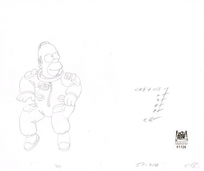 Homer Simpson in Space Suit