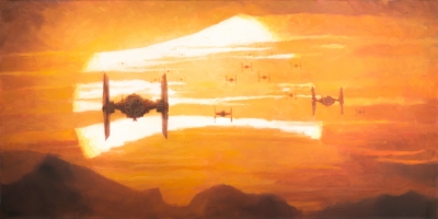 TIE Fighter Sunset (Canvas)