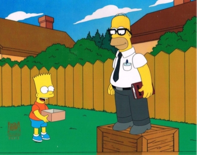Homer Simpson and Bart Smart Glasses