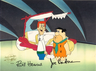 Fred Flintstone and George Jetson