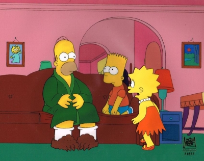 Homer with kids