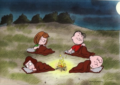 Charlie Brown camping