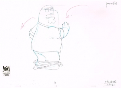 Peter Griffin with pants down