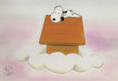 Snoopy in the clouds
