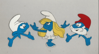 Smurfs dancing