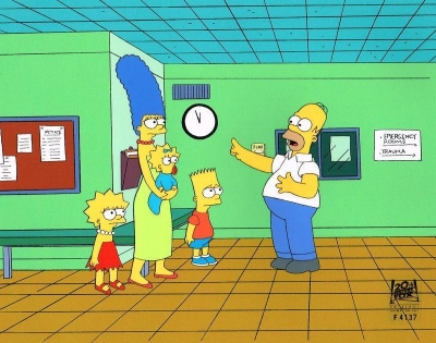 The Simpsons family