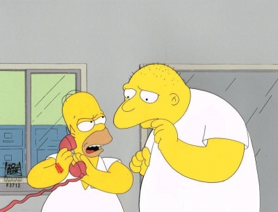 Homer Simpson and Leon Kompowsky