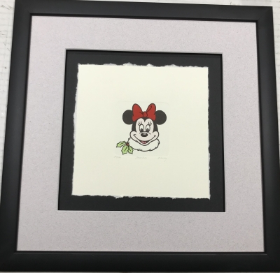 Disney Minnie Mouse Christmas Etching