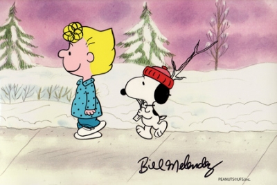 Sally and Snoopy walk