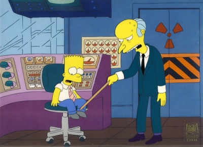 Bart Simpson and Mr. Burns