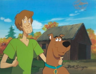 Scooby Doo and Shaggy with drawing