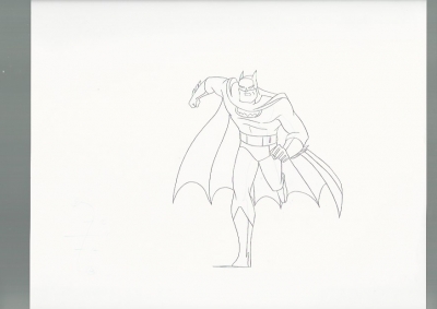 Batman running drawing