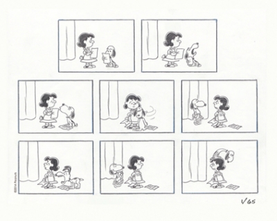 Snoopy's Audition giclee available with purchase of cel