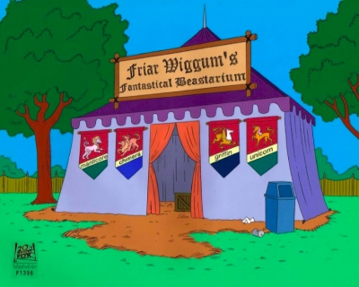 The Simpsons Original Production Background Wiggum