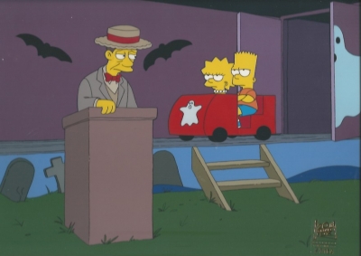 Bart Simpson and Lisa Simpson ride