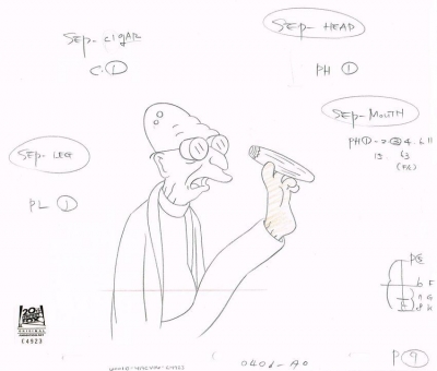 Professor Farnsworth original drawing