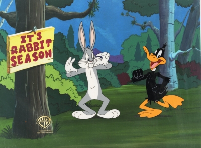 Bugs Bunny and Daffy Duck Rabbit Season