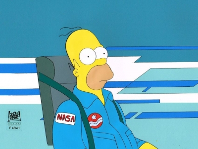 Homer sitting Deep Space Homer
