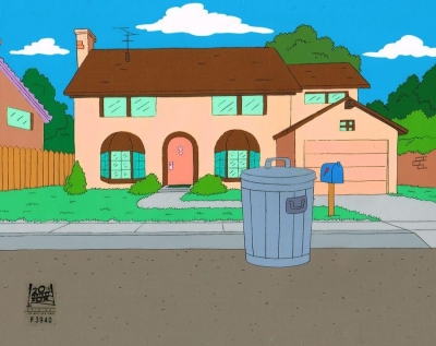 The Simpsons House Original Background BABF09