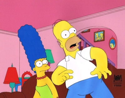 Homer Simpson and Marge shock