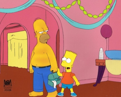 Homer Simpson and Bart Simpson tool box