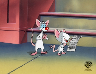 Pinky and the Brain Production cel Set-Up