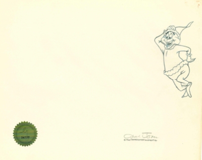 How the Grinch Stole Christmas original drawing with matching cel set