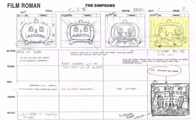 The Simpsons Original Storyboard Pg. #02