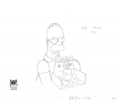 Homer Simpson with experiment
