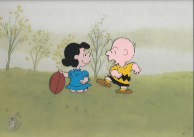 Charlie Brown and Lucy football classic