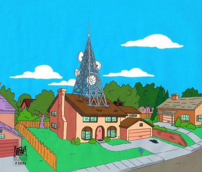The Simpsons House Original Production Background F5686