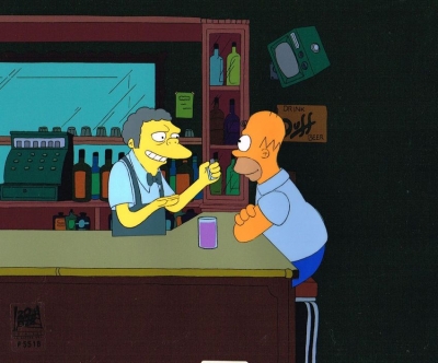Homer and Moe in bar F5518