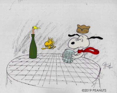 Snoopy and Woodstock root beer